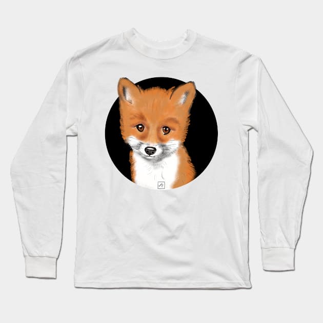 Cute fox Long Sleeve T-Shirt by nasia9toska